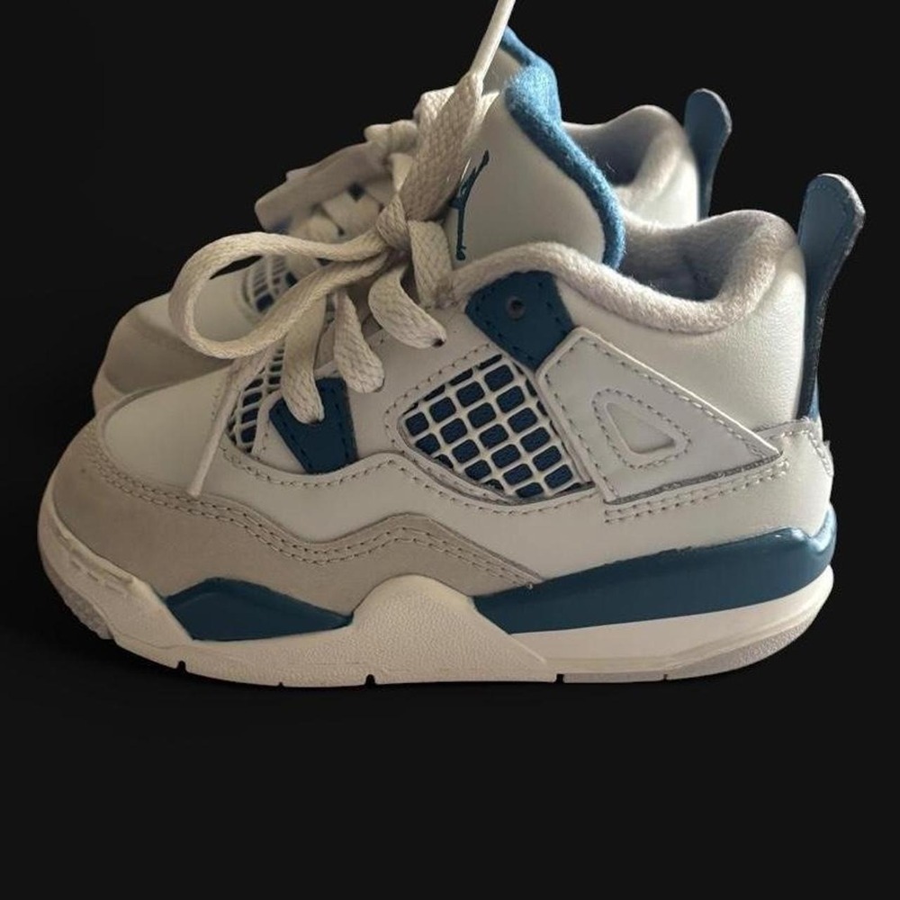 Air Jordan 4 Military Blues Retro kids sneakers Size 6C